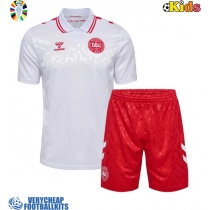 Denmark Replica Away Minikit Euro 2024 Short Sleeve (+ pants)